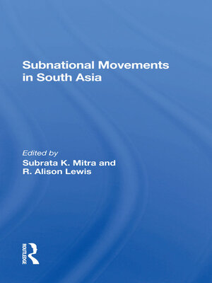 cover image of Subnational Movements In South Asia